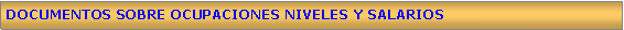 Cuadro de texto: DOCUMENTOS SOBRE OCUPACIONES NIVELES Y SALARIOS